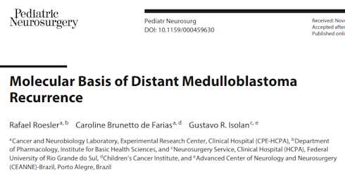 Molecular Basis of Distant Medulloblastoma